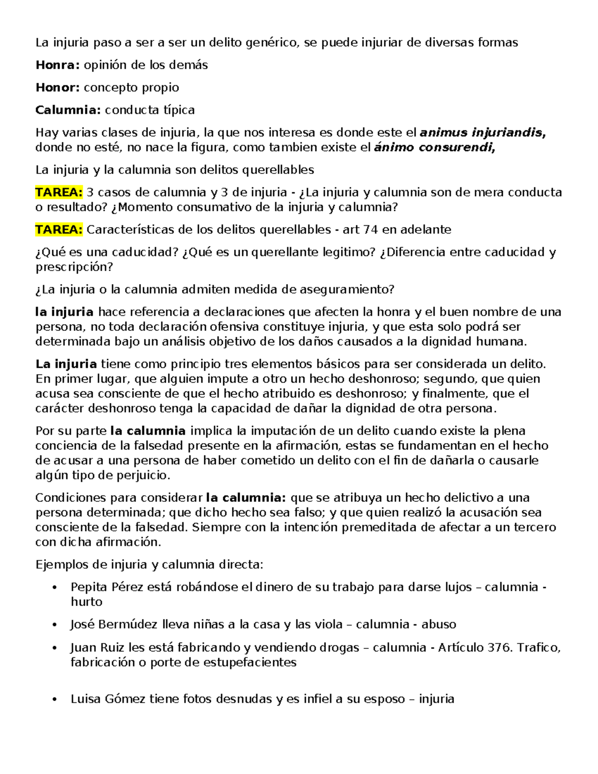 Integridad Moral - derecho penal - La injuria paso a ser a ser un ...