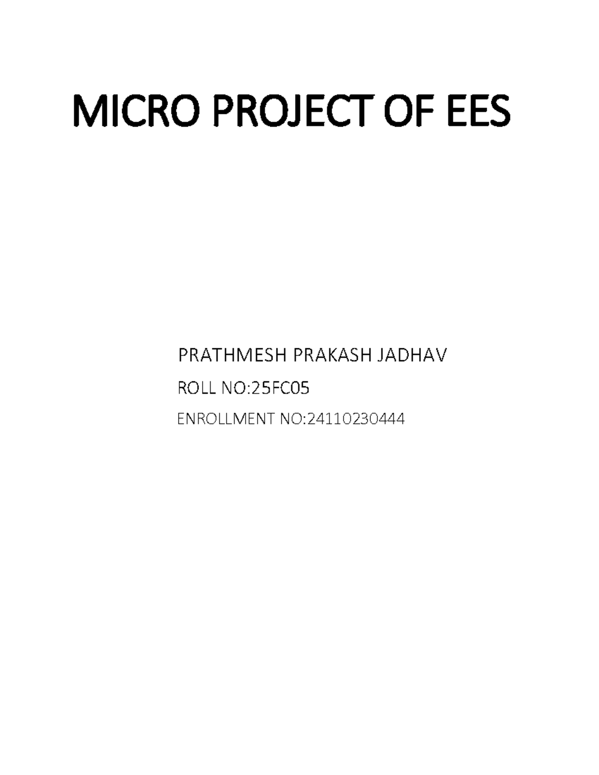 18113 Biodiversity-Hotspot 26+6+ - MICRO PROJECT OF EES PRATHMESH ...