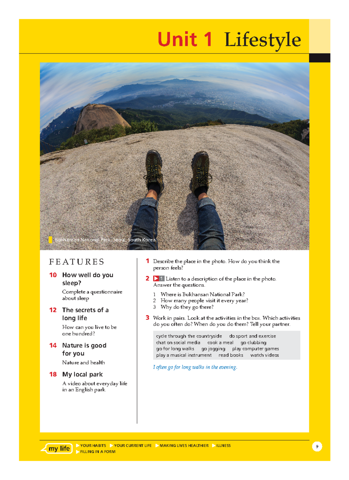 Life 2E Pre-intermediate Student's Book - Unit 1: Lifestyle Insights ...