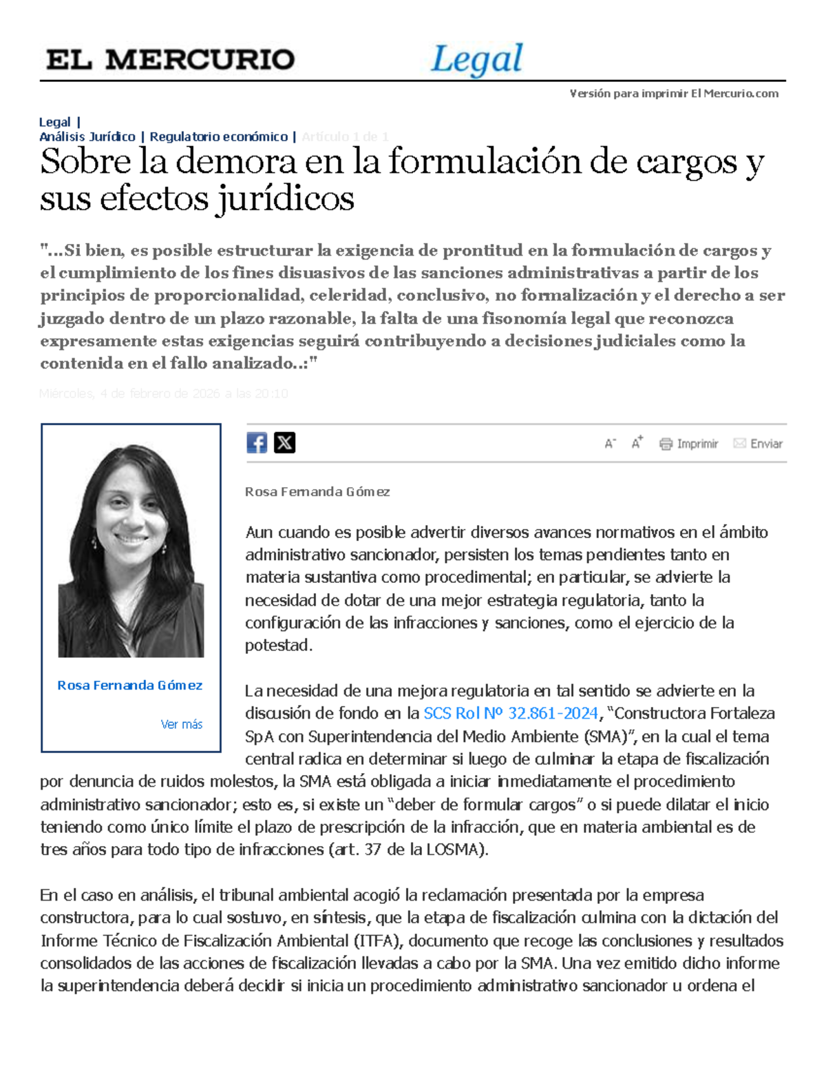 Análisis Jurídico sobre la Demora en la Formulación de Cargos - Studocu