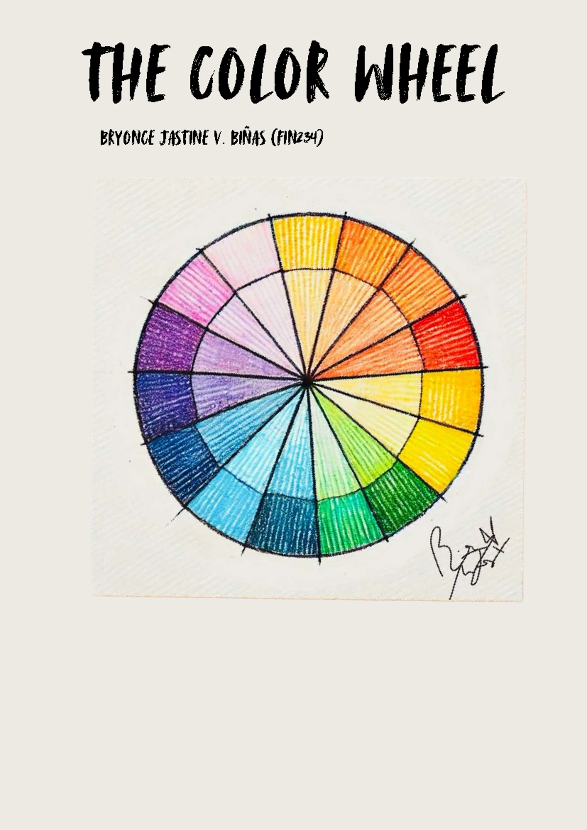 THE Color Wheel - Art Appreciation - THE COLOR WHEEL BRYONCE JASTINE V ...