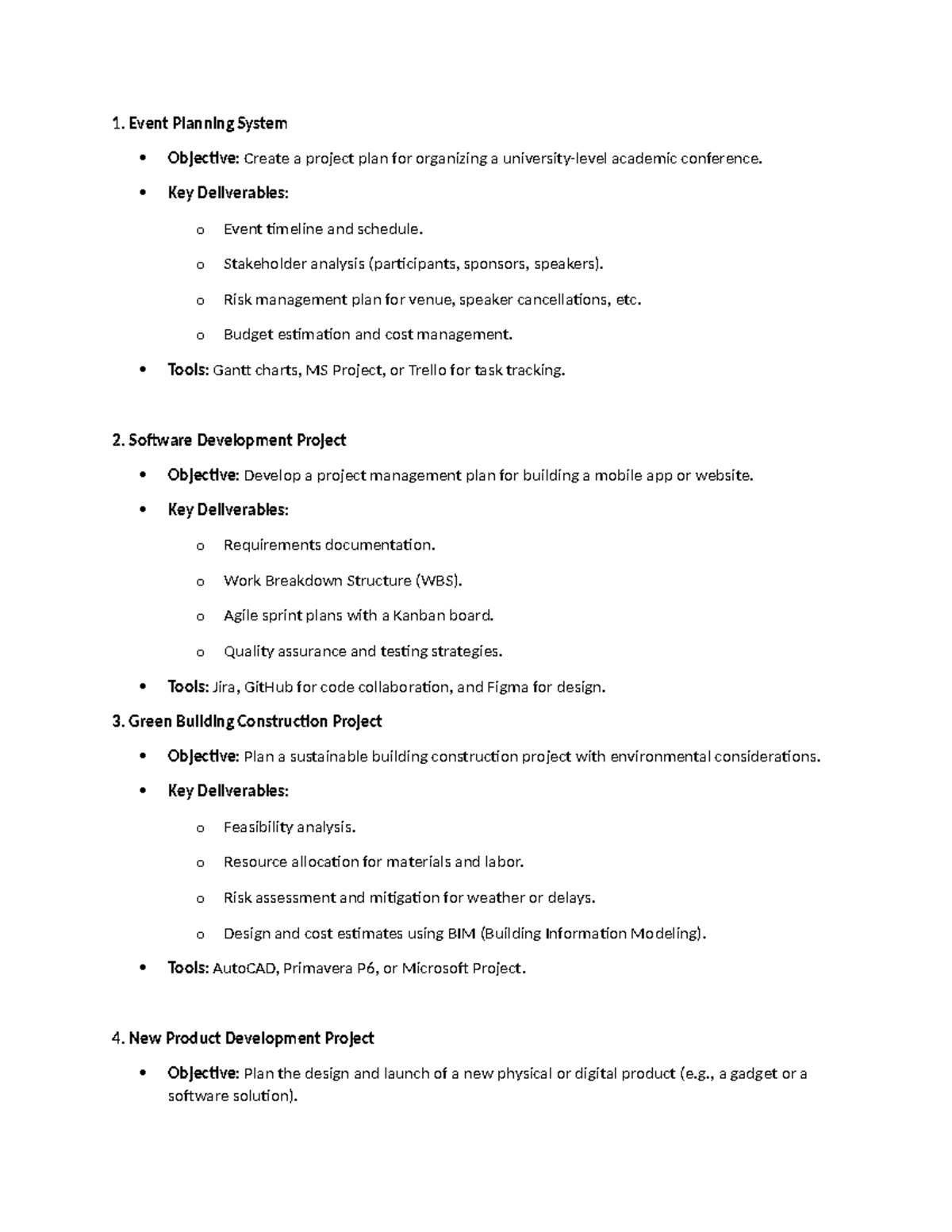 Project Examples (Final Project Assignment) Overview and Key ...