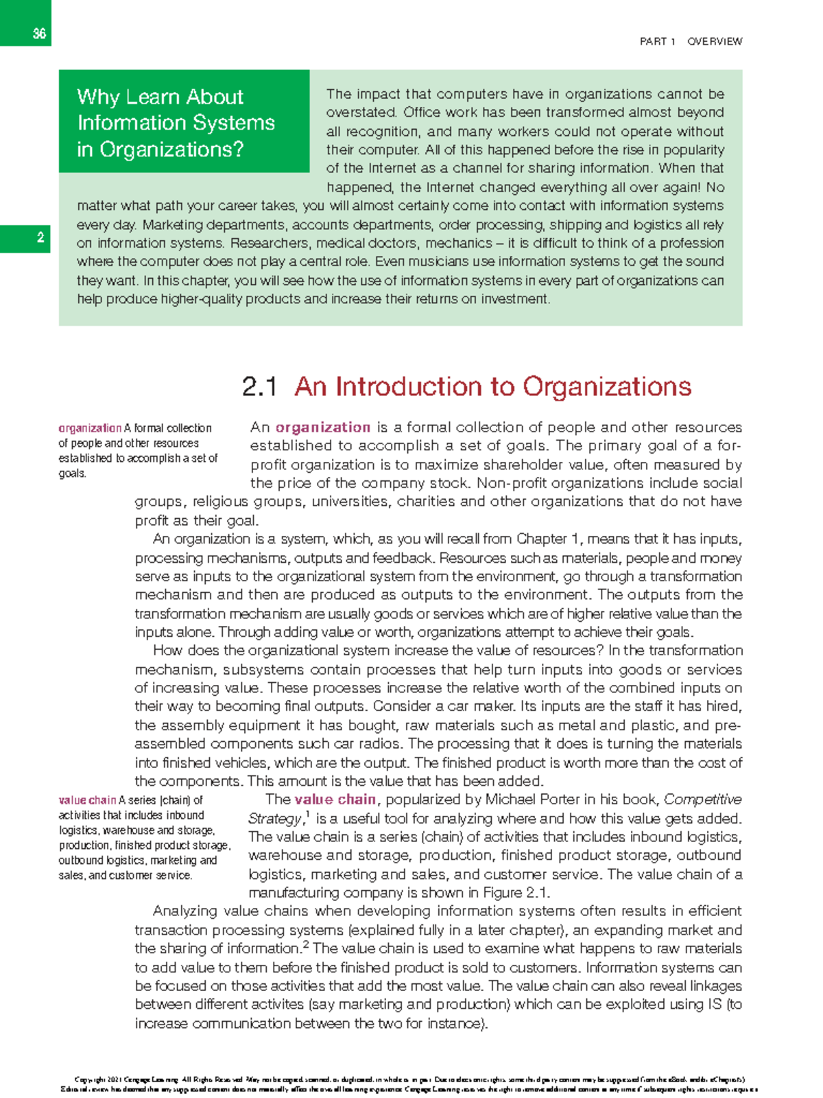 Midterm Study Guide for PSY101: Information Systems in Organizations ...