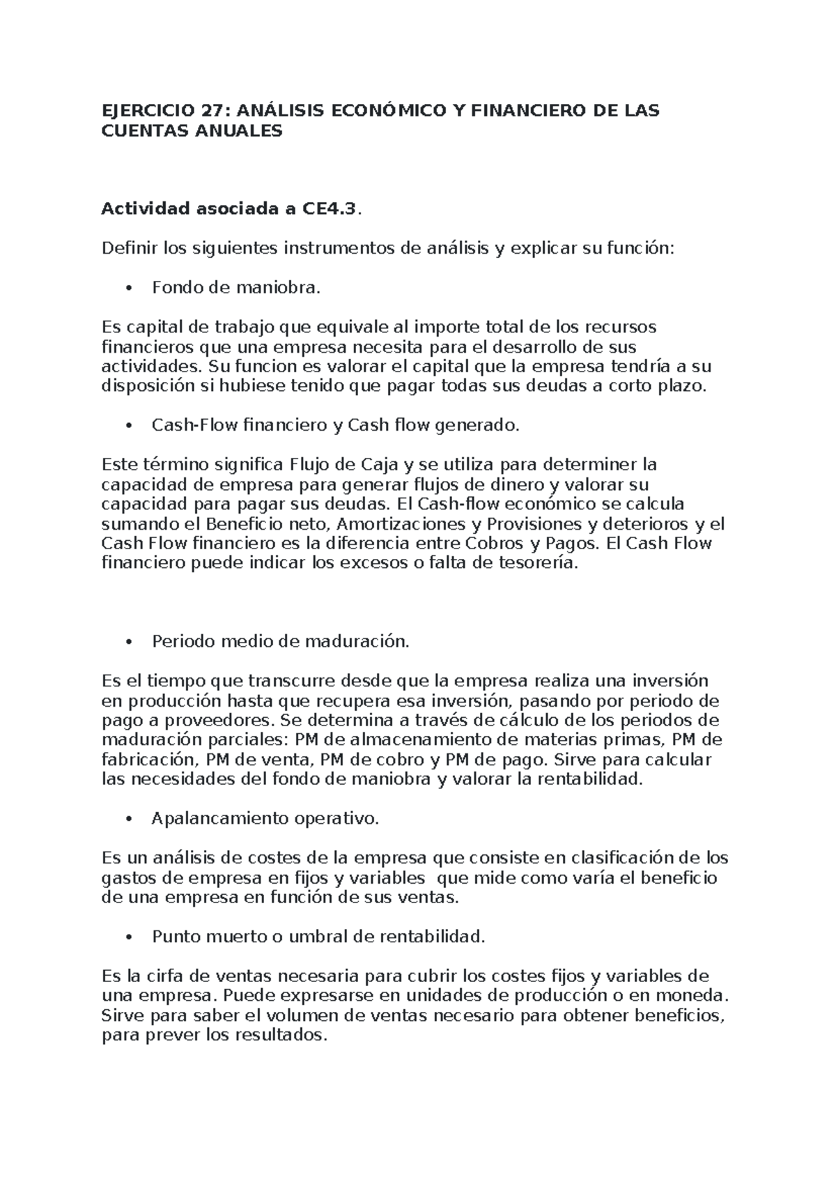 Análisis Económico y Financiero de Cuentas Anuales - CE4.3 - Studocu
