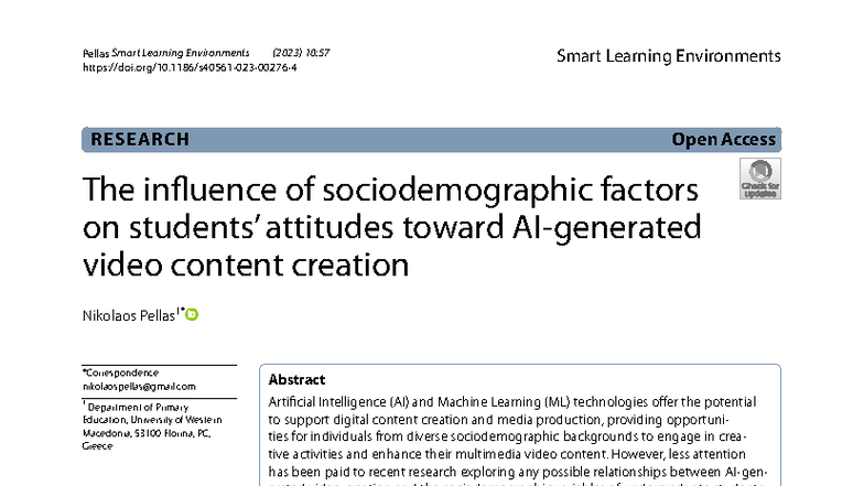 The Influence of Sociodemographic Factors on Attitudes Toward AI ...