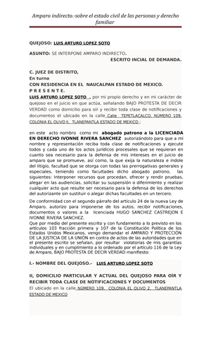La Estructura de los Agravios - El que se dice, se hace referencia al ...