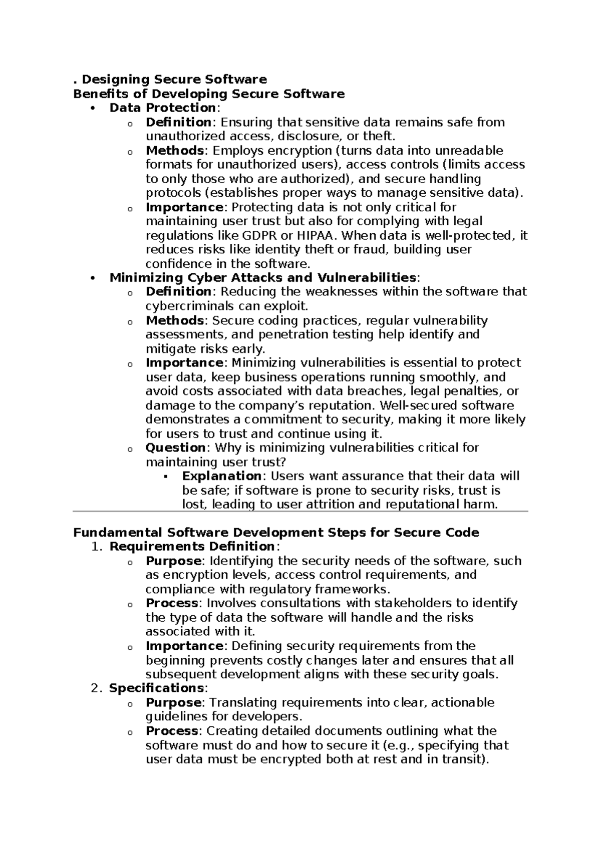 Designing Secure Software: Key Principles and Practices - Studocu