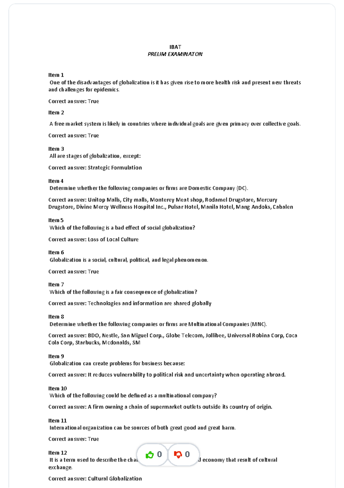 Ibat-compilations-4-final-exams compress - IBAT PRELIM EXAMINATON Item ...