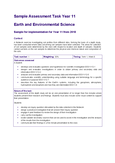 earth and environmental - Grade: 12 - New South Wales Higher School ...