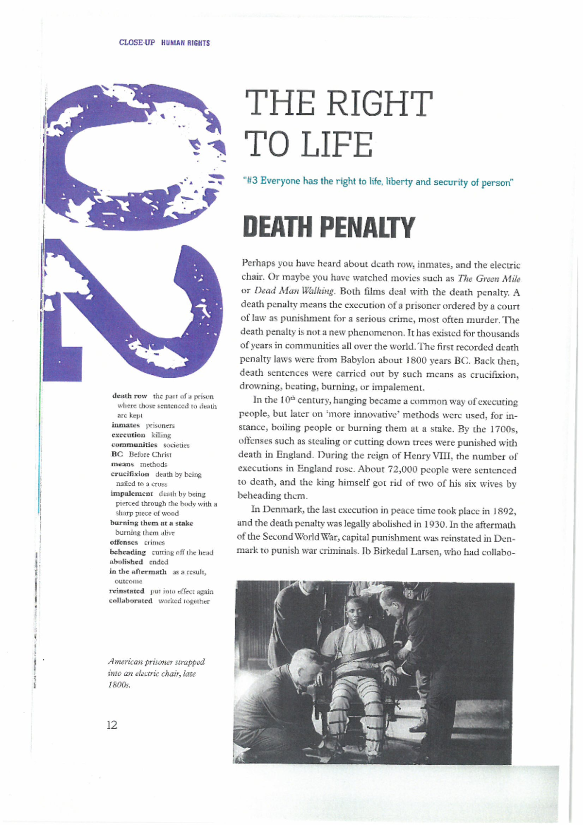 HUMAN RIGHTS (HR101): The Right to Life & Death Penalty Overview - Studocu