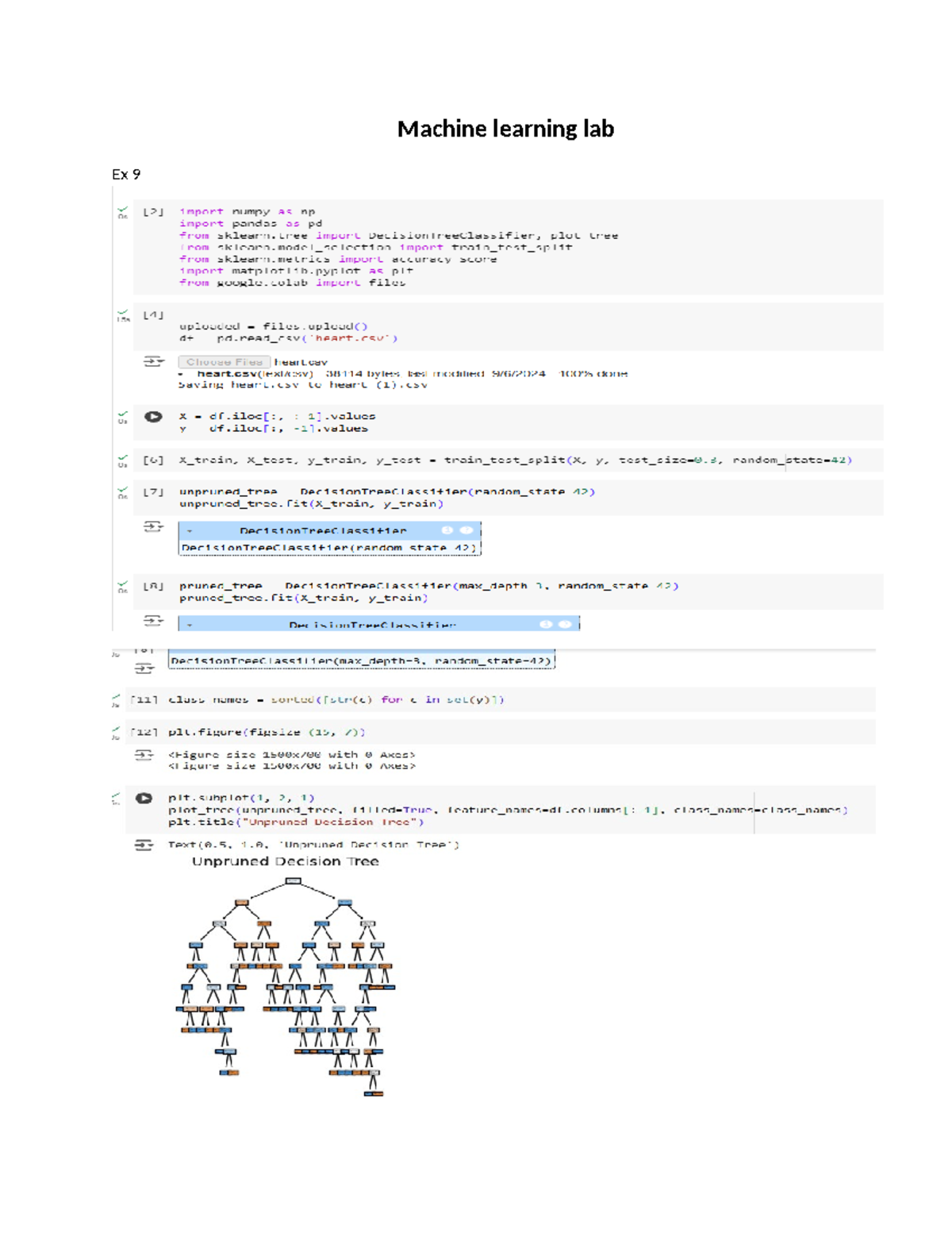 Ml lab ex - ml exercise - Machine learning lab Ex 9 Os import numpy as ...