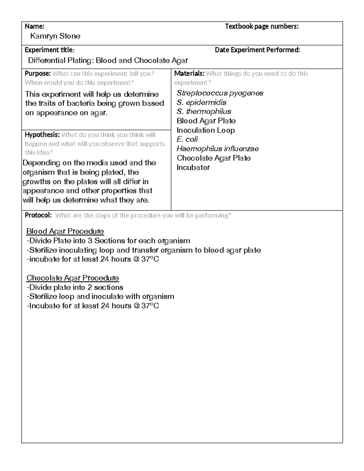 BIOL 258 Lab Worksheet: Simple and Negative Staining Procedures - Studocu