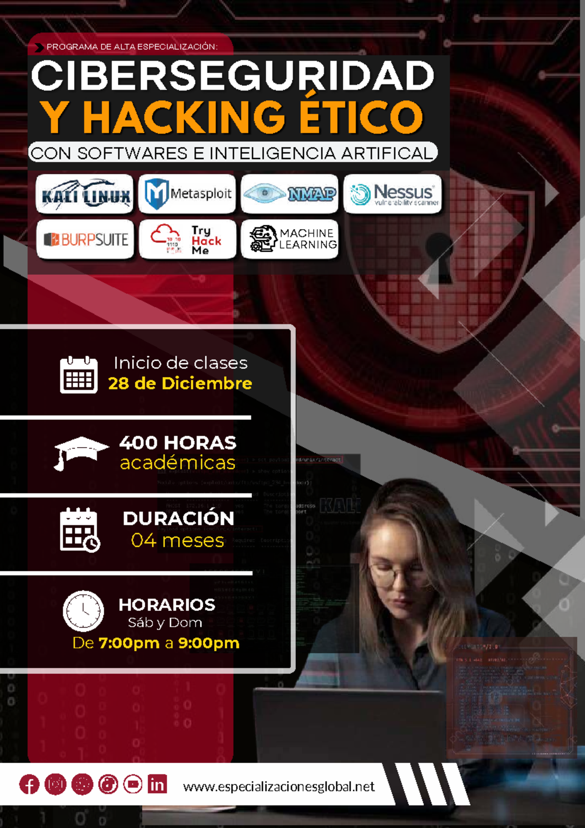 Ciberseguridad y Hacking Ético: Programa de Especialización 28 Dic ...