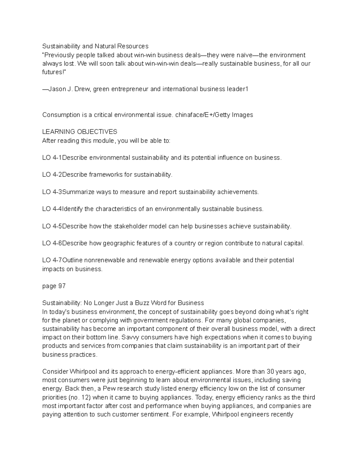 Sustainability in Business: Frameworks and Strategies for Success - Studocu