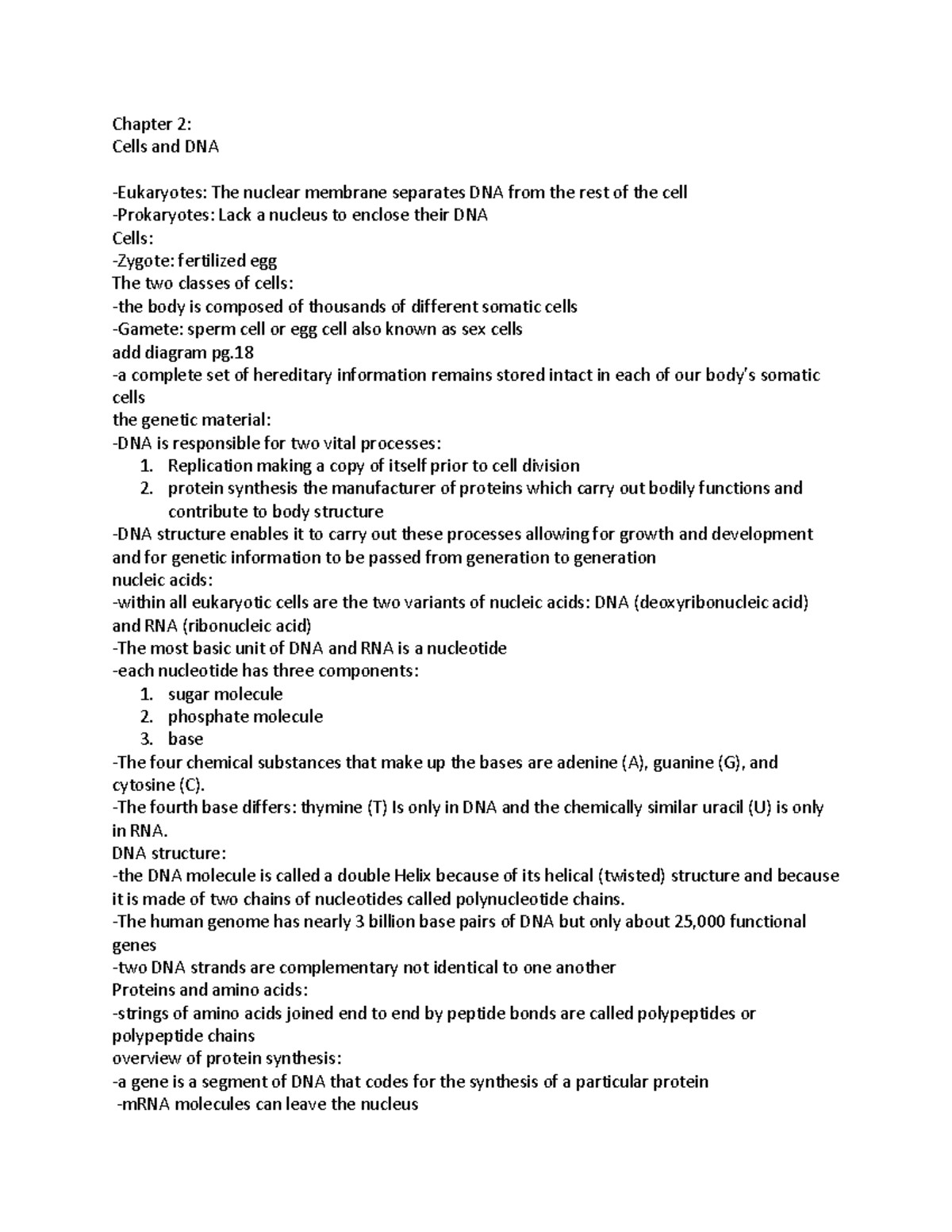 Midterm Study Guide: Introduction to Cells and Genetics - ANTHRO - Studocu