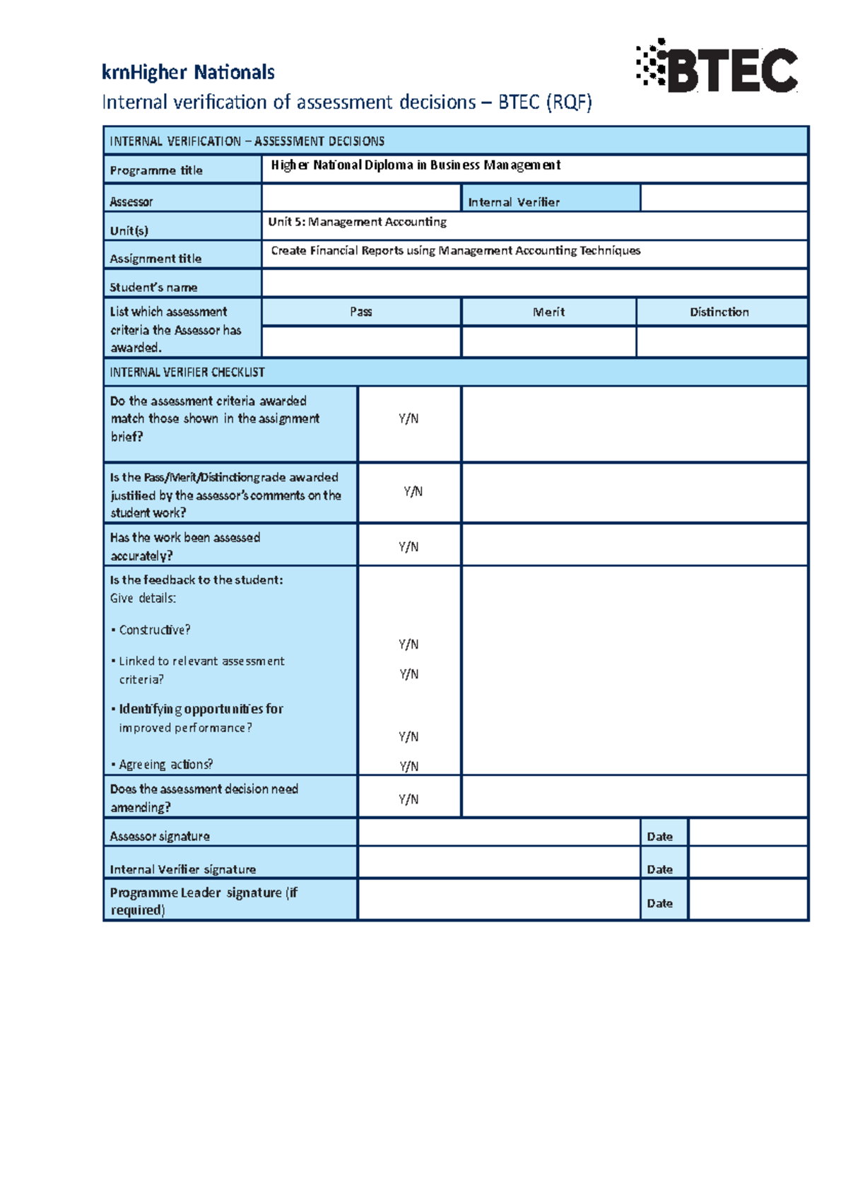 Unit 5 - MA Assignment: Management Accounting Techniques & Reports ...