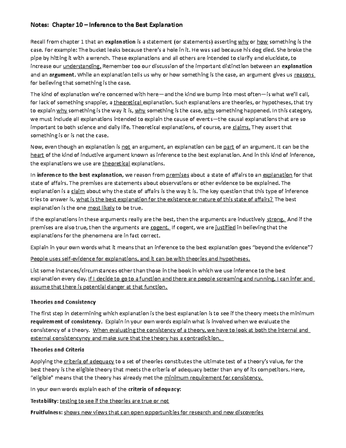 Chapter 6 Guided Notes: Understanding Experts and Evidence - Studocu