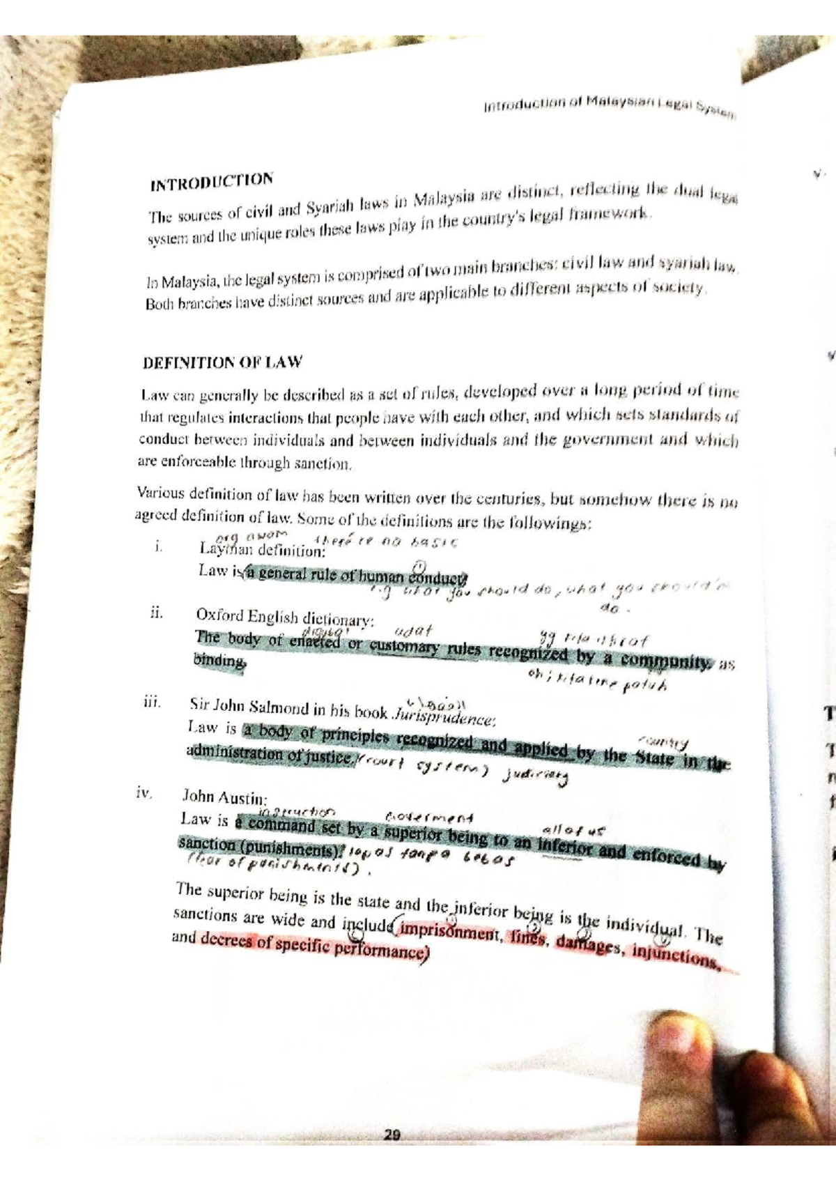 Final Exam Study Guide for LAW101: Malaysian Legal System - Studocu