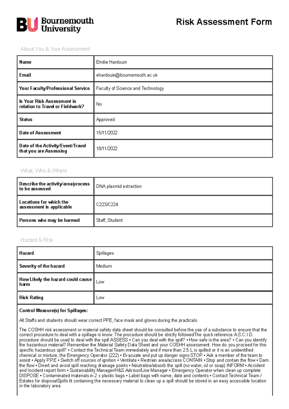 DNA Plasmid Extraction Risk Assessment: Lab Safety Protocols & Measures ...