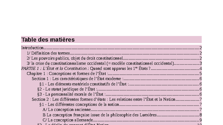 DC - Notes de Cours sur le Droit Constitutionnel et ses Concepts - Studocu