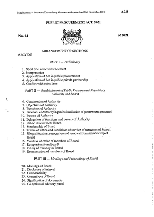Public Procurement Regulations 2023-1 - C. Statutory Instrument No. 23 ...
