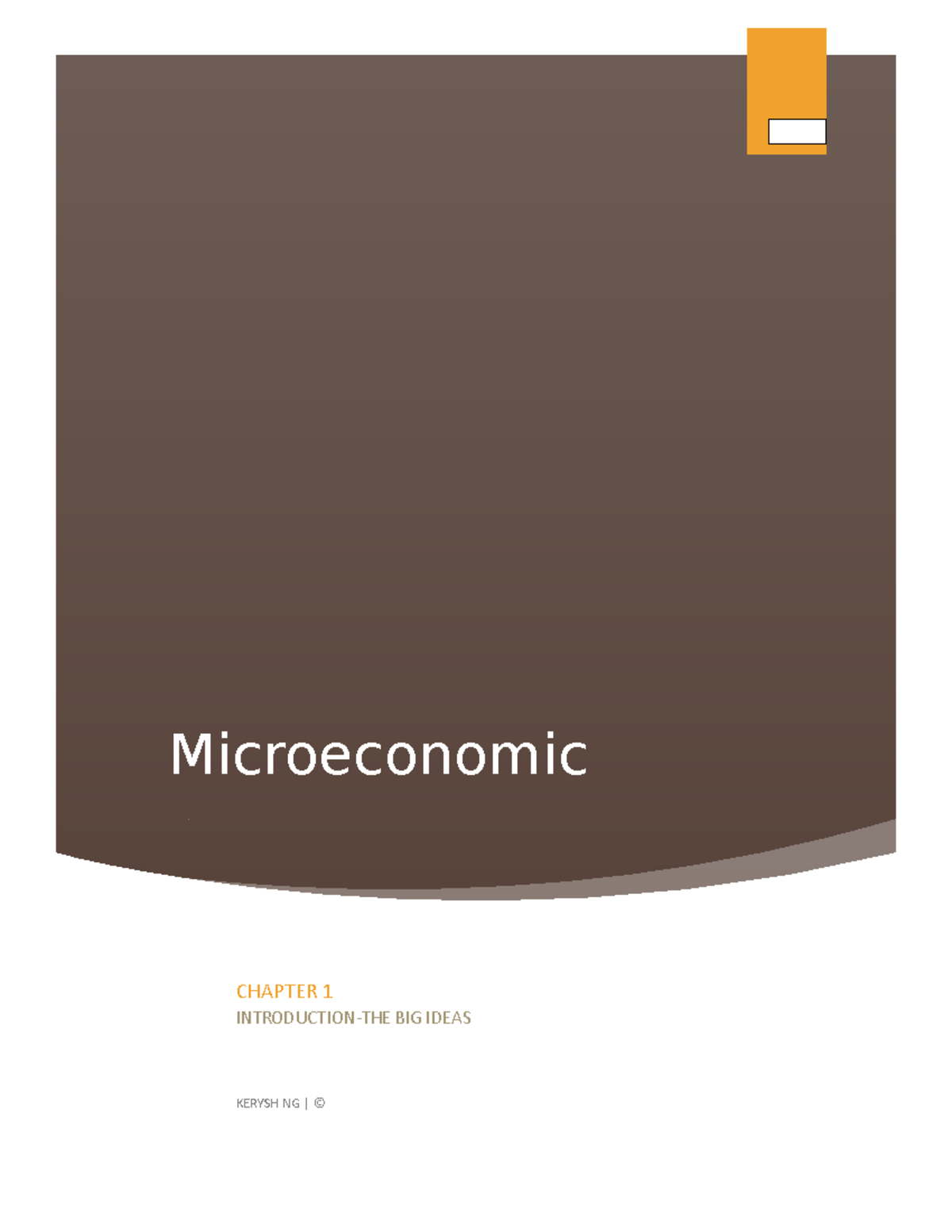Chapter 1 - all notes - ECON 201 - Concordia - Studocu