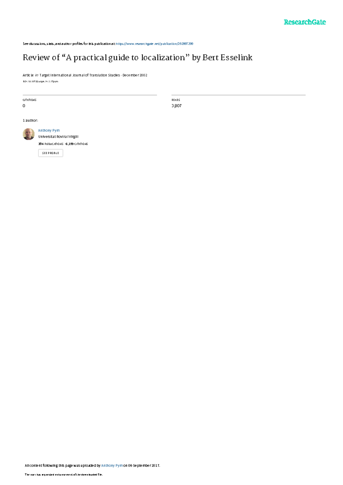 Review of 