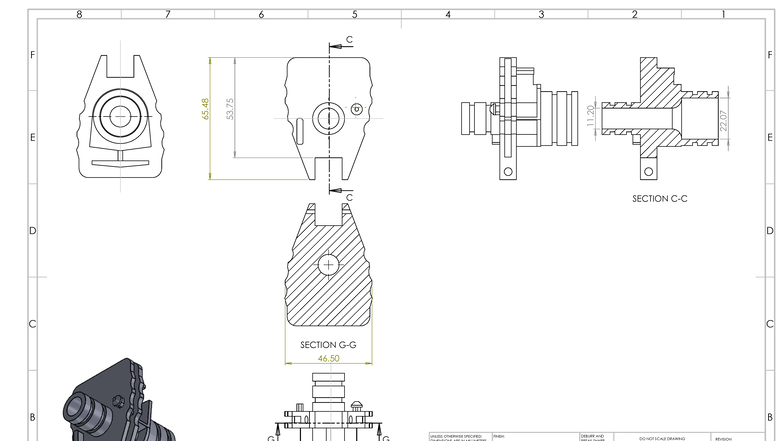Part D Drawing - Part D - 65.4853 CC ACB CAB - SECTION G-G46 11 SECTION ...