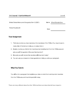 2 - english - 2.4 Journal: &quot;I Can&rsquo;t Do Without It!&amp;quot 