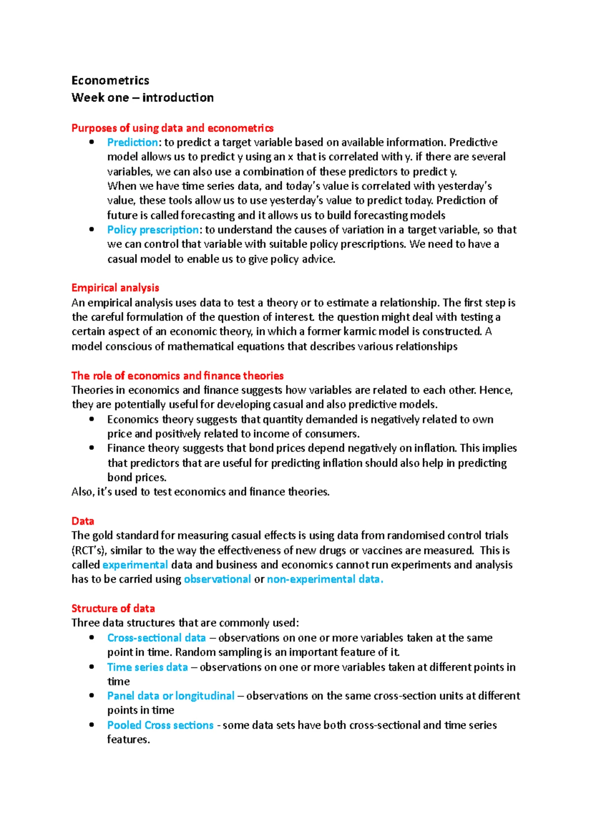 ETC2410 Econometrics Assignment 1 Solutions - Semester 1, 2024 - Studocu