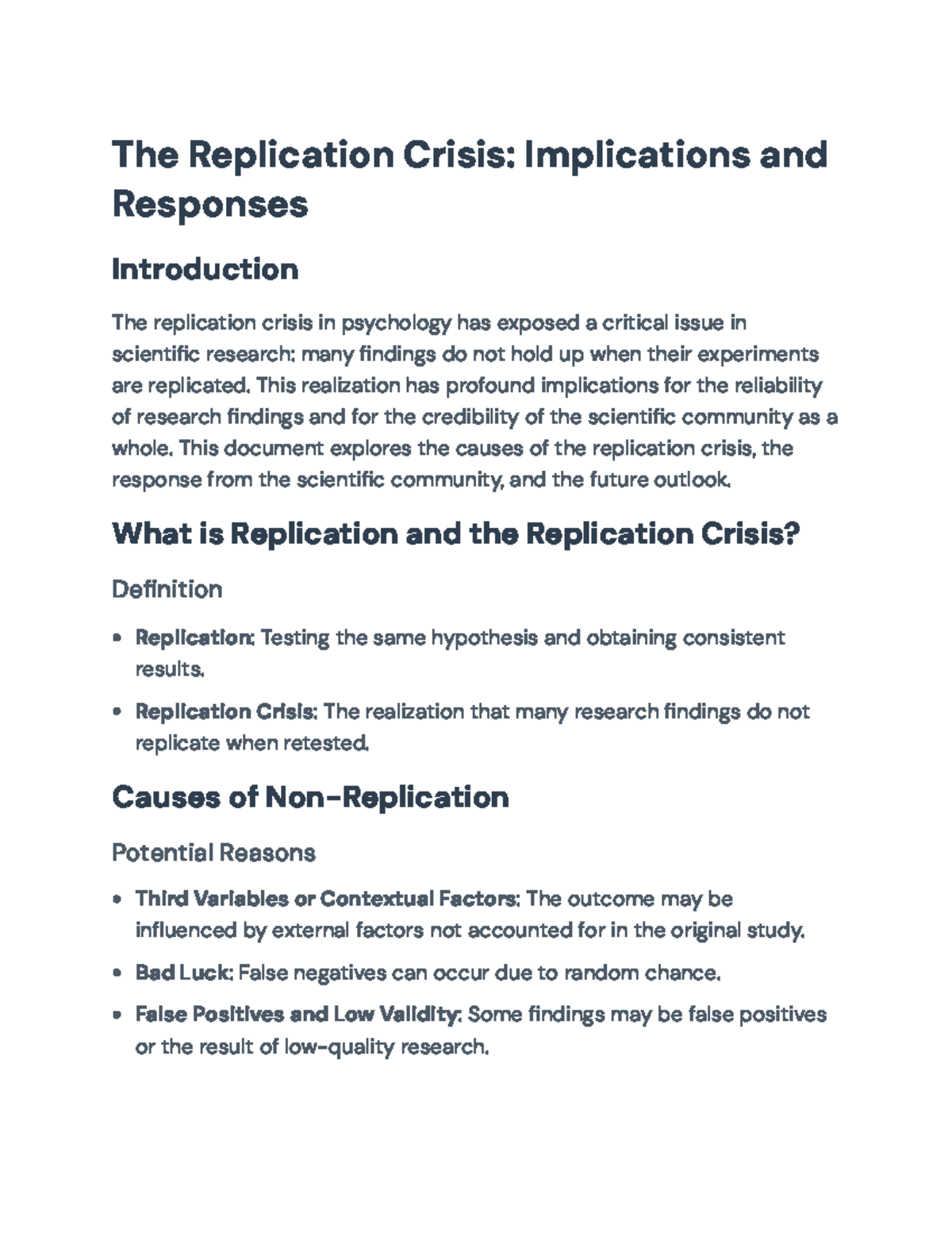 The Replication Crisis in Psychology: Implications & Open Science ...