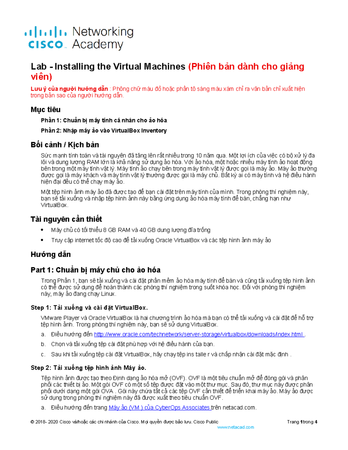 1.1.5 Lab - Installing the Virtual Machines - ILM - Lab - Installing ...
