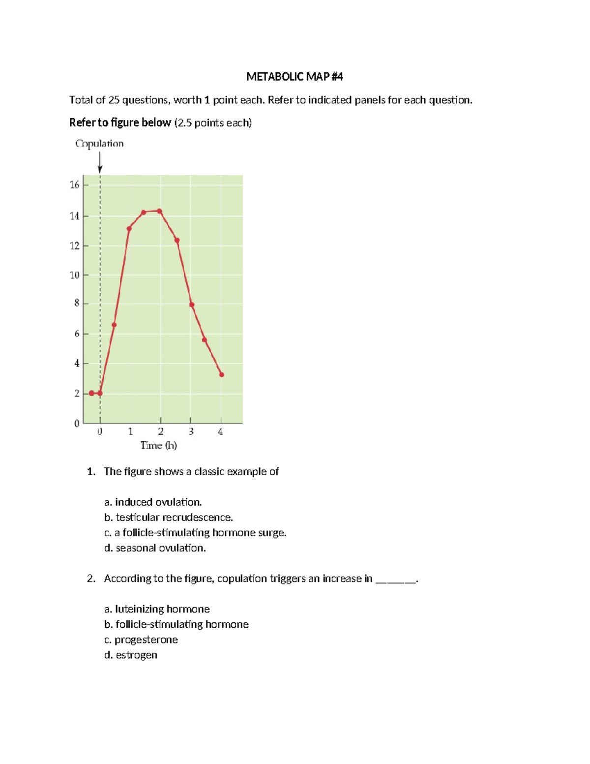 Metabolic Map 4 - Practice Questions and Answers - Studocu