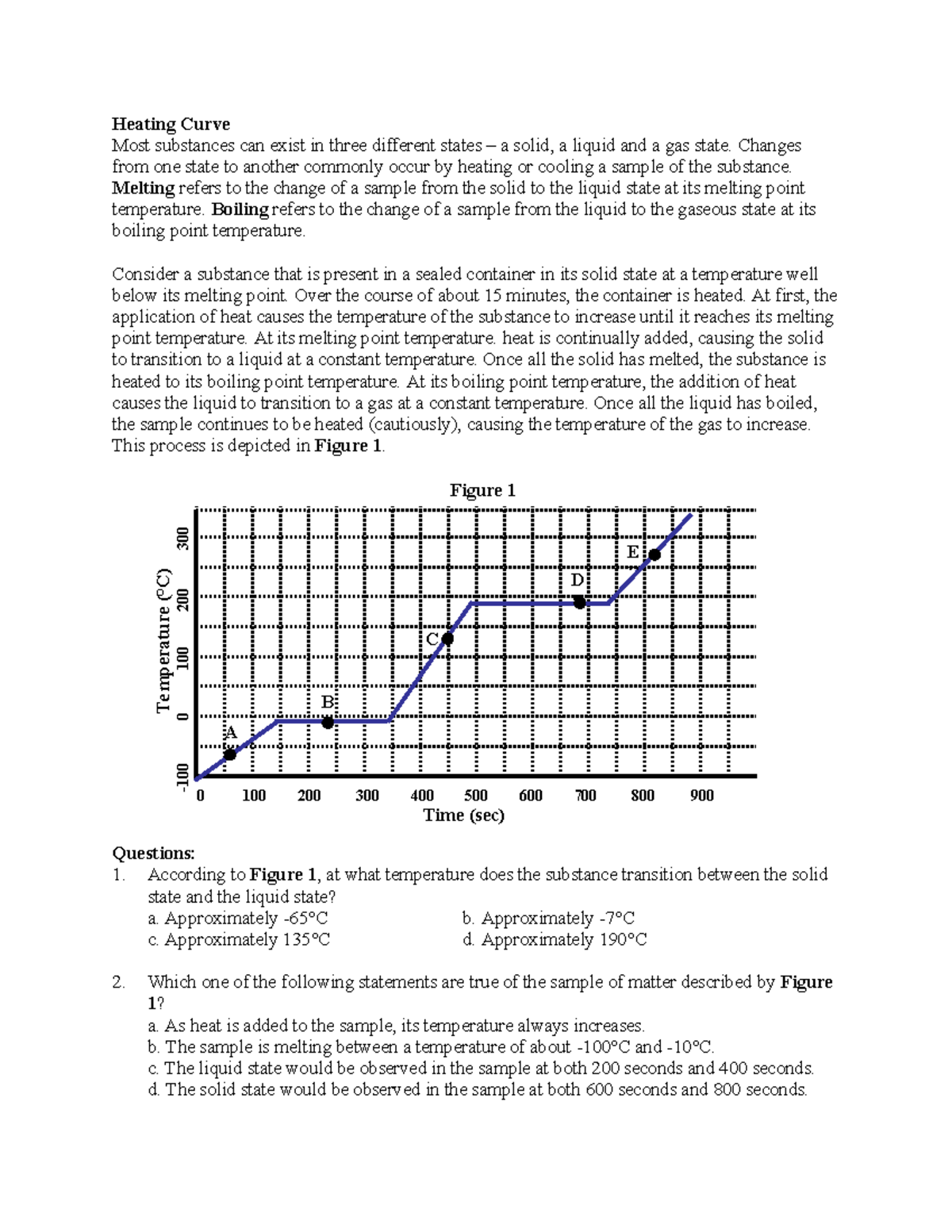 Act6ag - Understanding Heating and Cooling Curves in Matter - Studocu