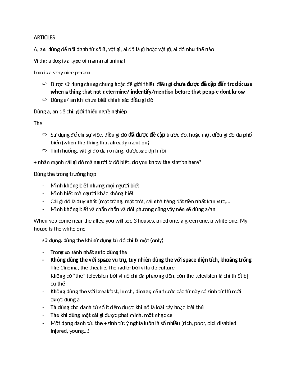 Articles A and An: Usage and Examples in English Grammar - Studocu