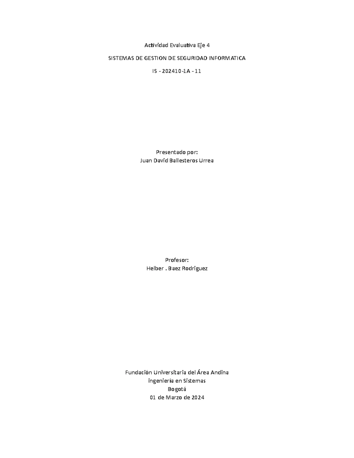 Actividad Evaluativa Eje 4 - Desarrollo de Videojuegos 202360 - Studocu