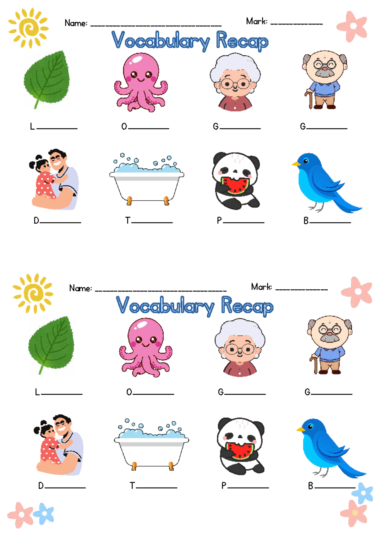 Common mistaking spellings - English - L O G G D T P B Vocabulary Recap ...