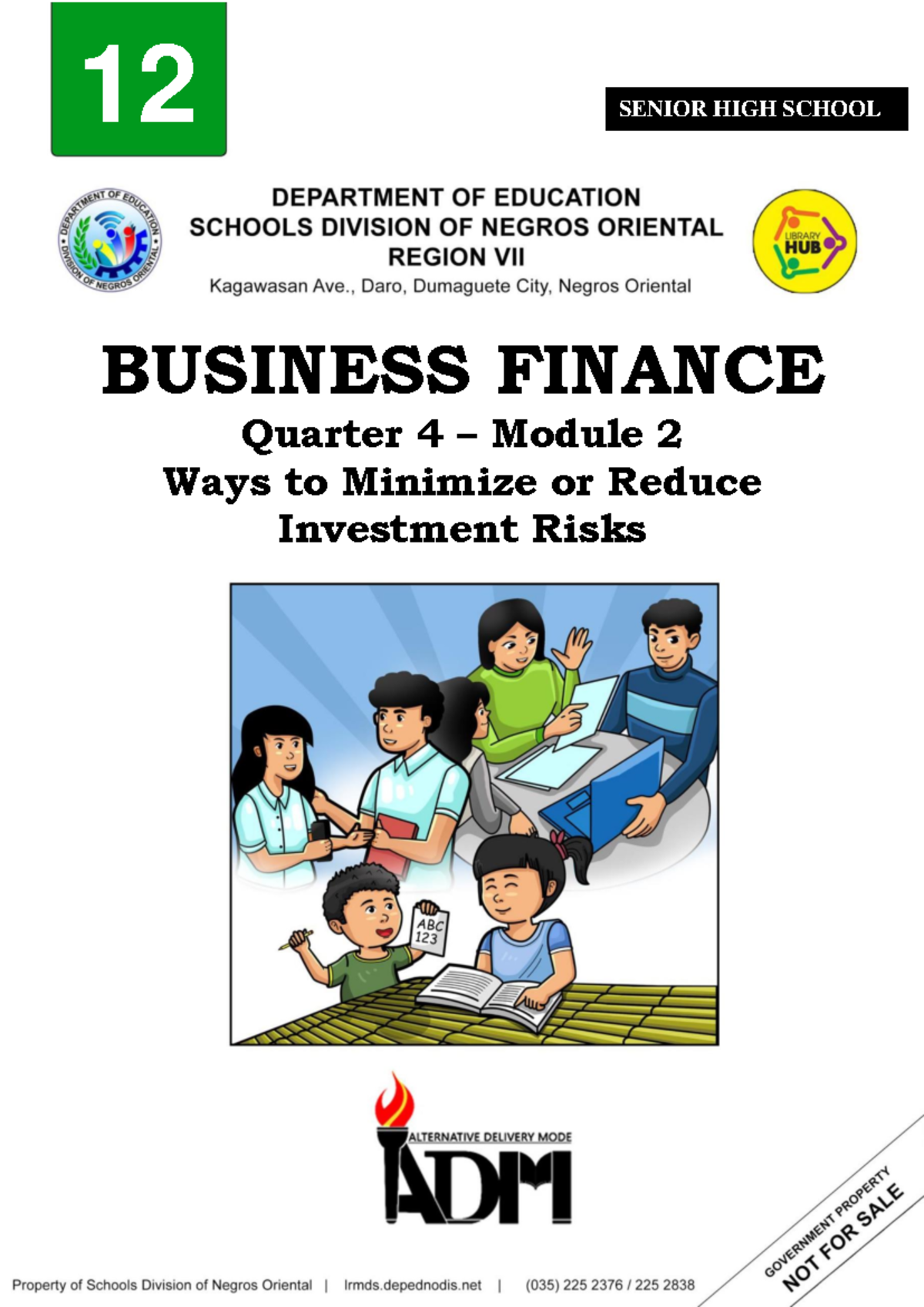 Business Finance Grade 12 Q4 M2: Minimizing Investment Risks Guide ...