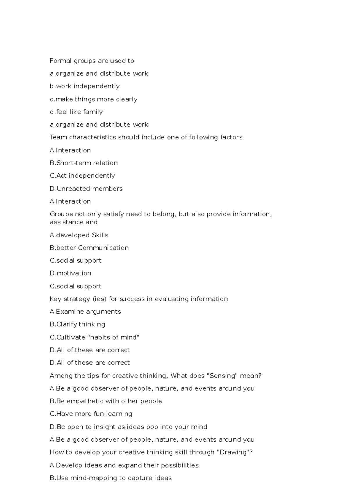 SSG104 - Summary of Communication & In-Group Working Skills - Studocu