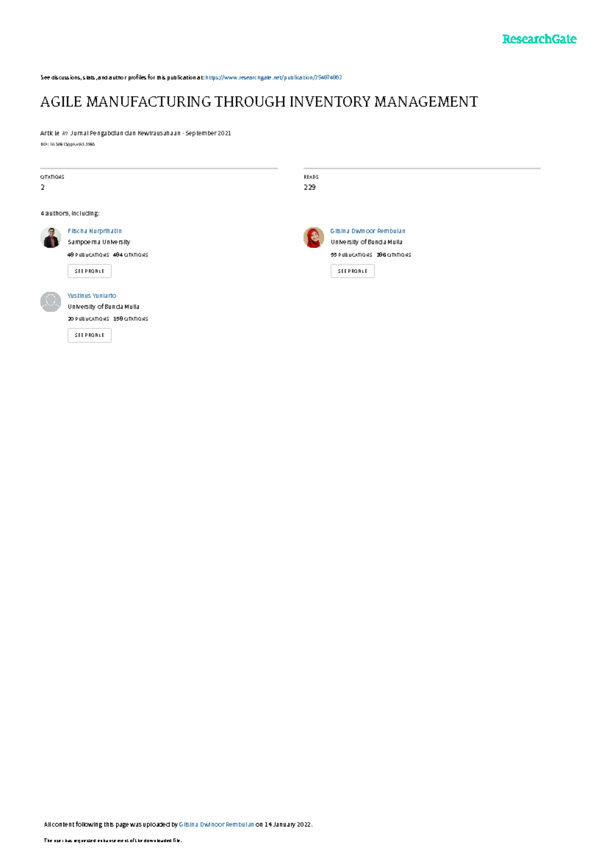 Agile Manufacturing Through Inventory Management - See discussions ...