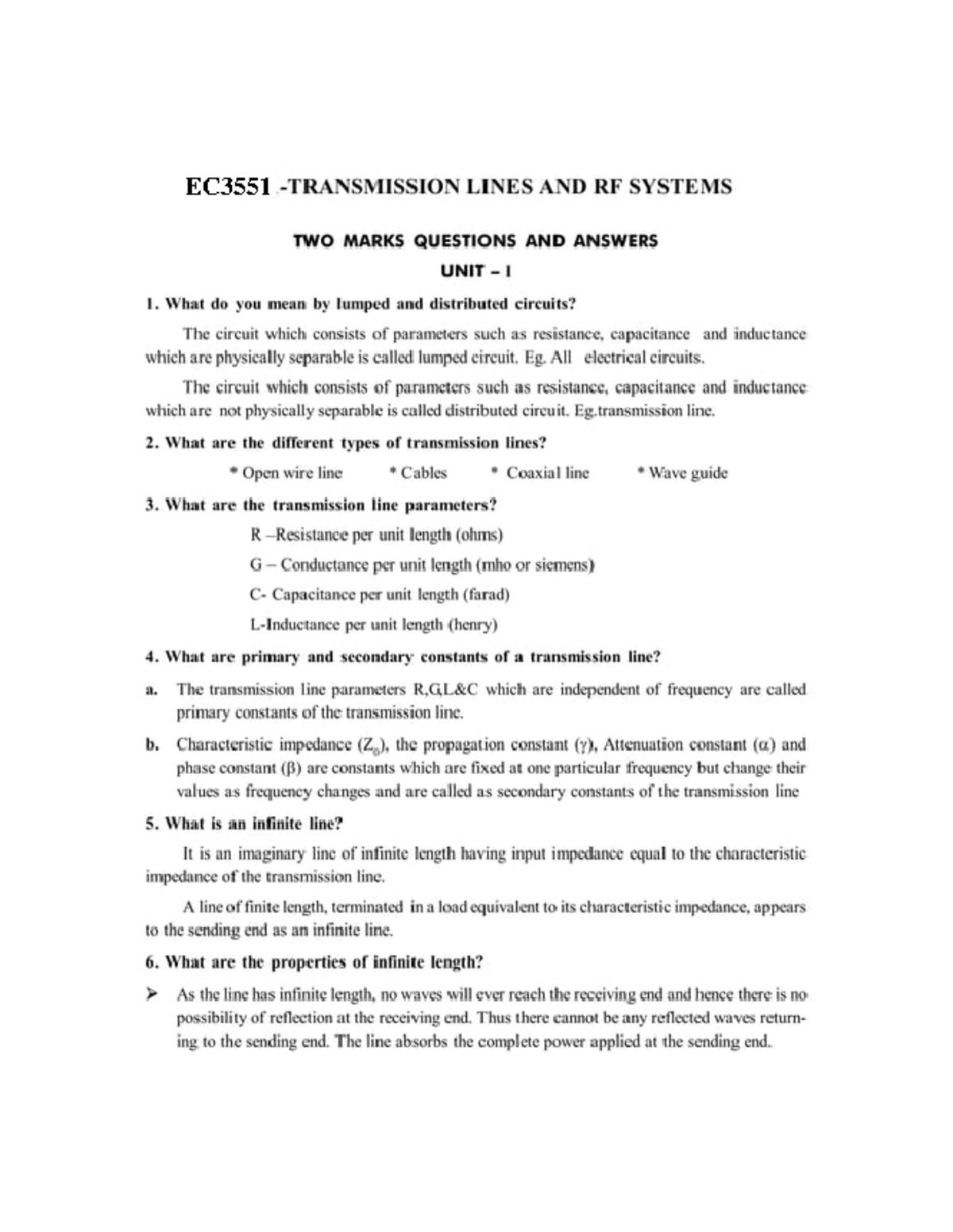 2 Marks - Computer science engineering - EC - Studocu