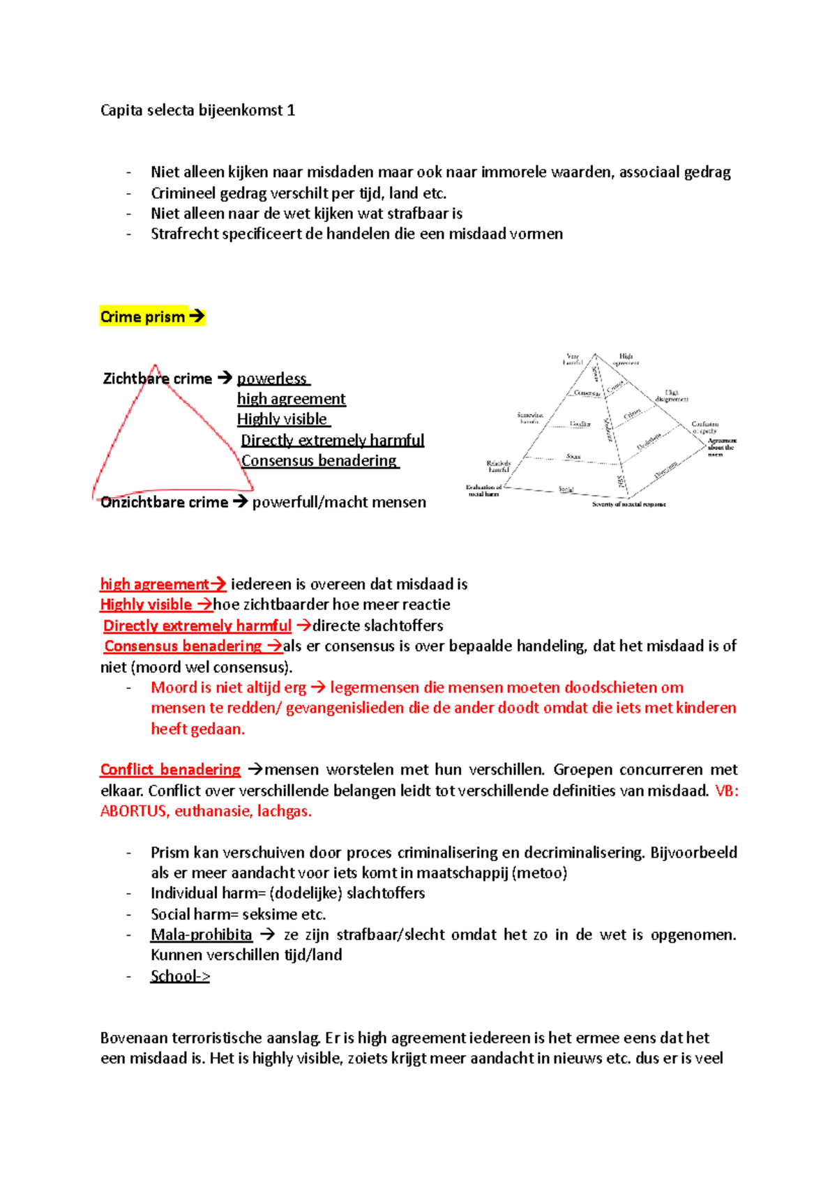 Capita Selecta Criminologie - Samenvattingen Hoofdstuk 2: Wat is Misdaad? -  Studeersnel
