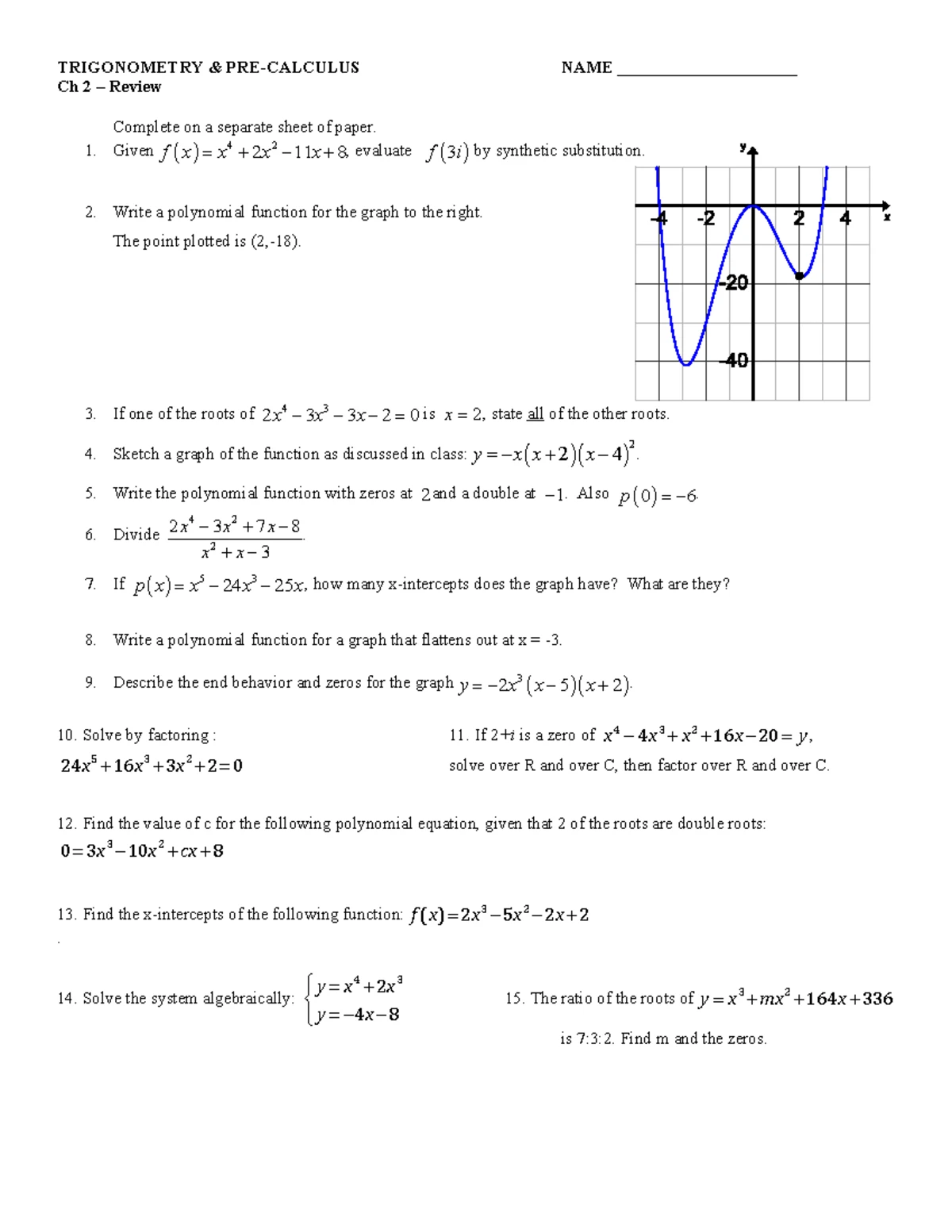 Ch. 5: Solving Logarithmic Equations - Detailed Notes & Examples - Studocu