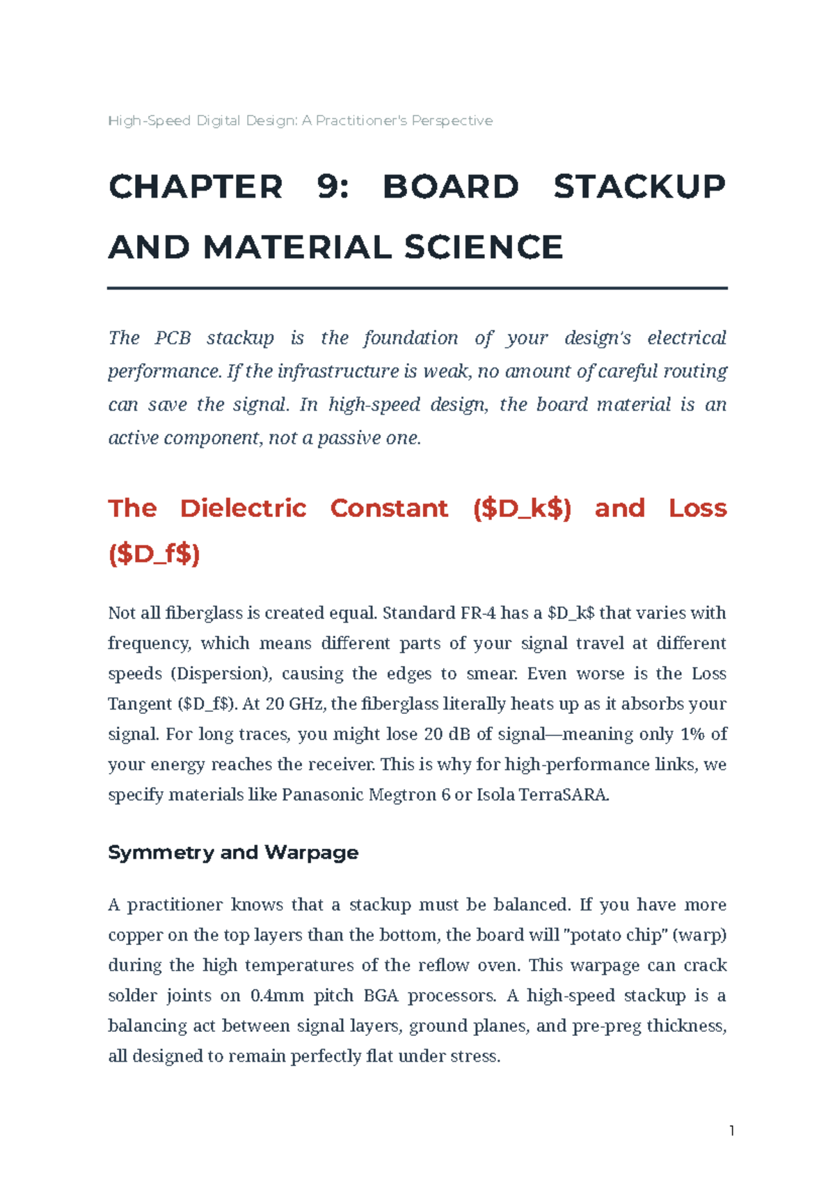 Digital Design: CH 09 - Board Stackup & Material Science - Studocu