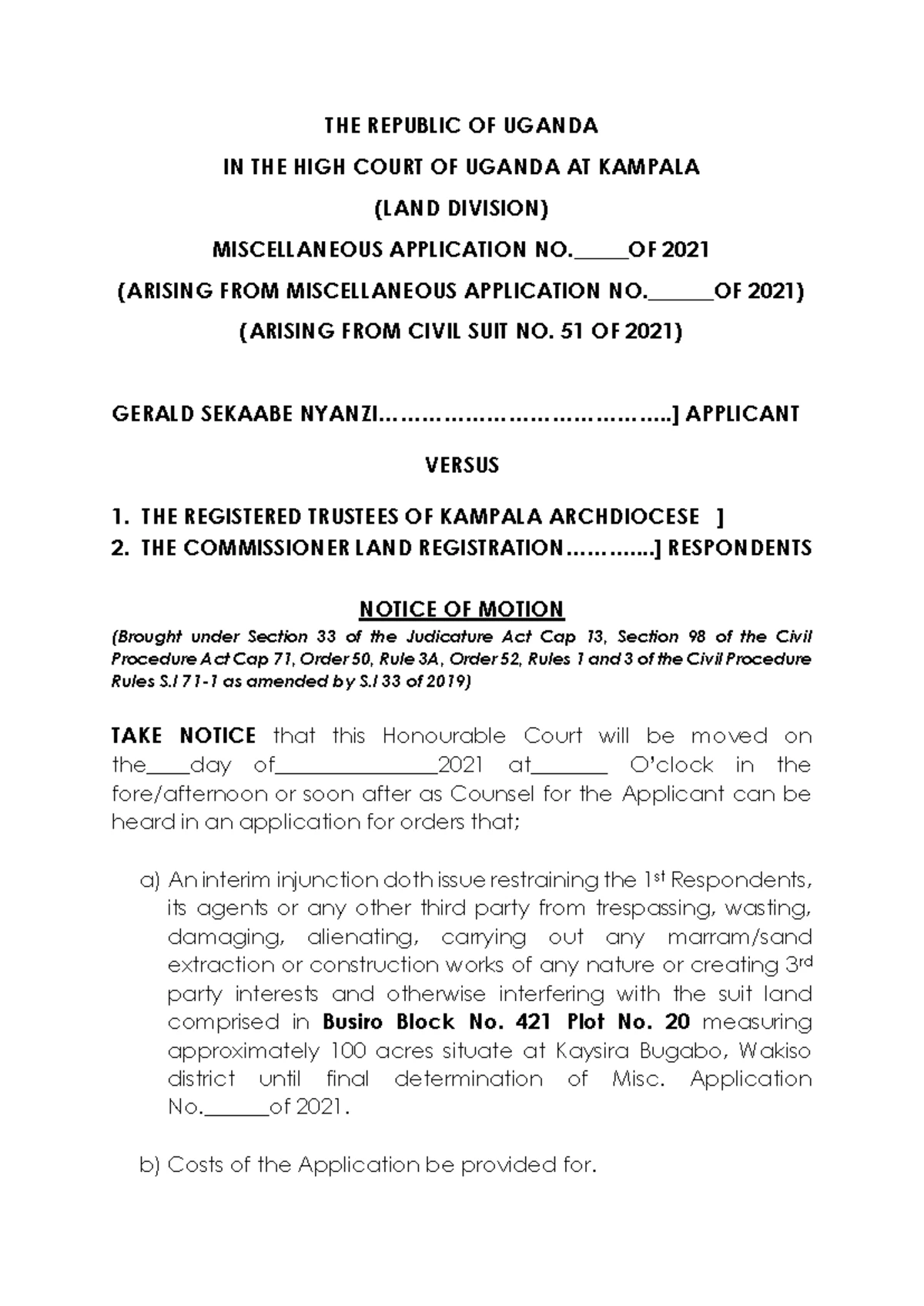 High Court Civil Application No. 406 of 2003: Commodity Trading Ltd Vs ...