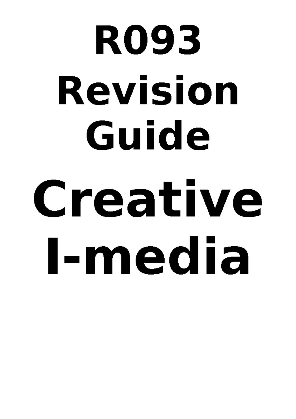 R093 Revision Guide: Traditional vs New Media in the Industry - Studocu