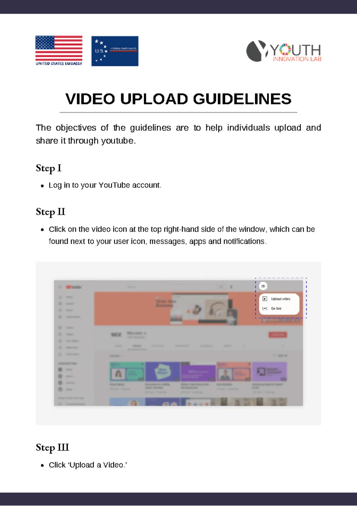 Videography Guidelines Eng DQ3z4q5 - VIDEO UPLOAD GUIDELINES The ...