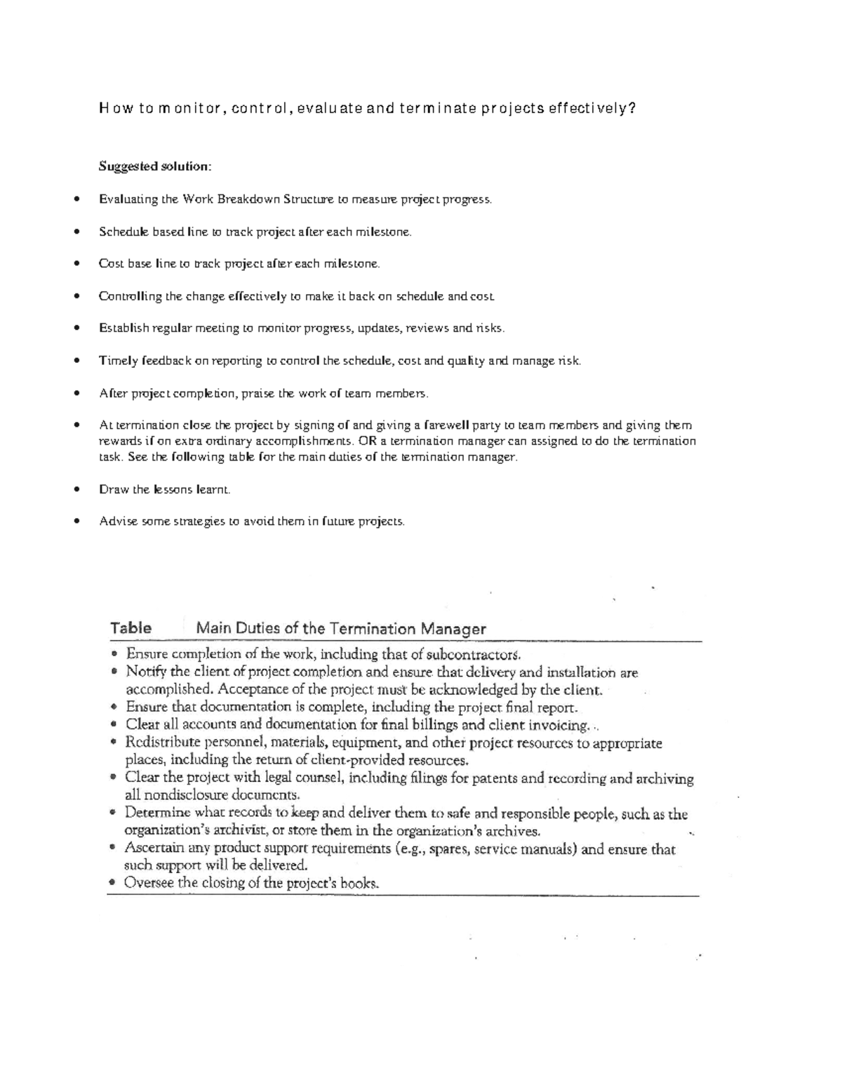 Effective Project Management Tips: Monitoring, Control, and Termination ...