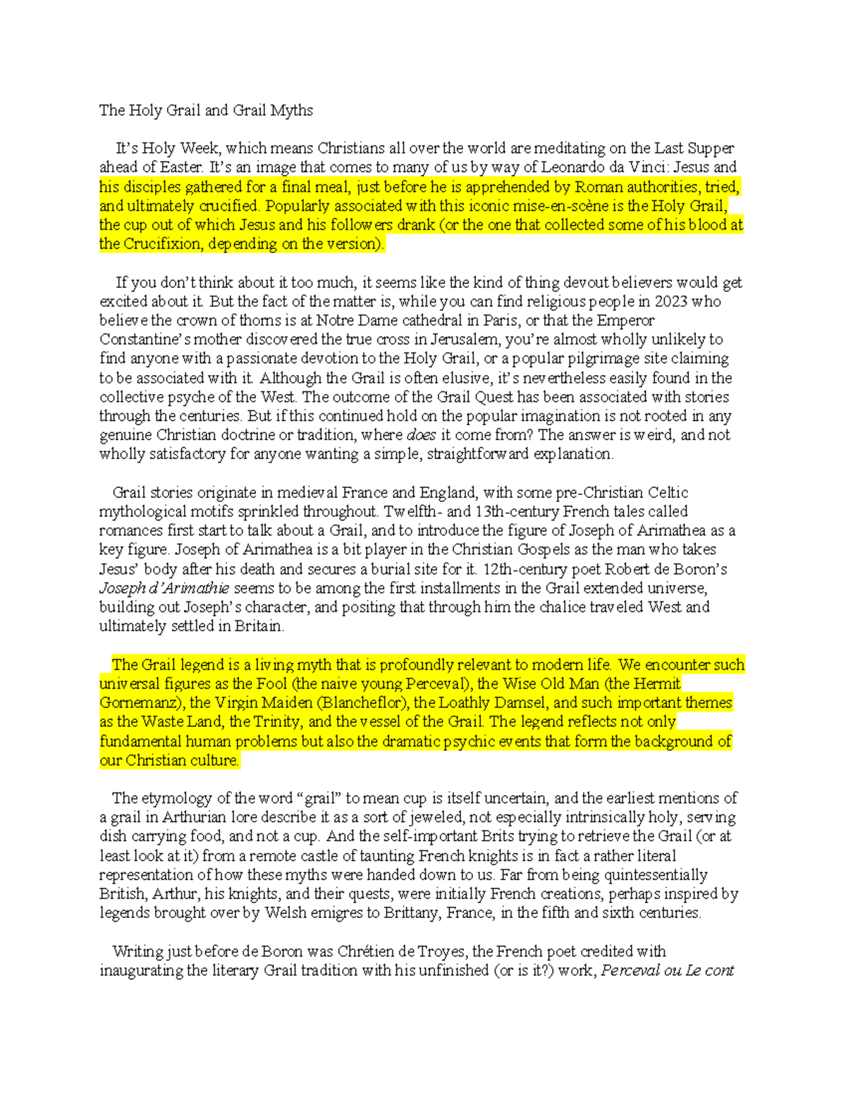 The Holy Grail and Grail Myths: An Analysis of Tennyson's Poem - Studocu