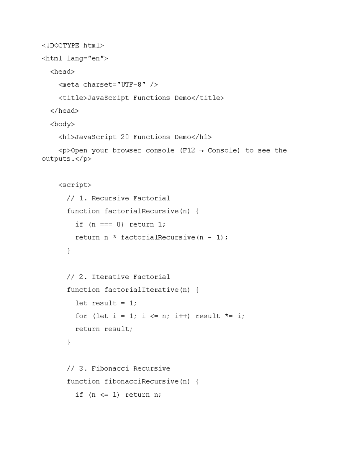 JavaScript Functions: Demo & Implementation Examples (CS101) - Studocu